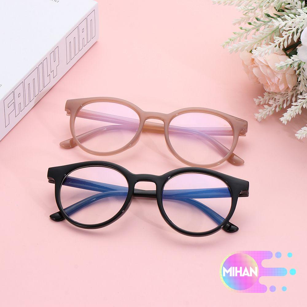 Mắt kính gọng tròn trong suốt chống ánh sáng xanh MIHAN1