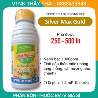 Silver max gold - nano bạc tanixa - chai 500 ml