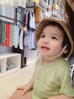 Mũ ajuma cói giấy