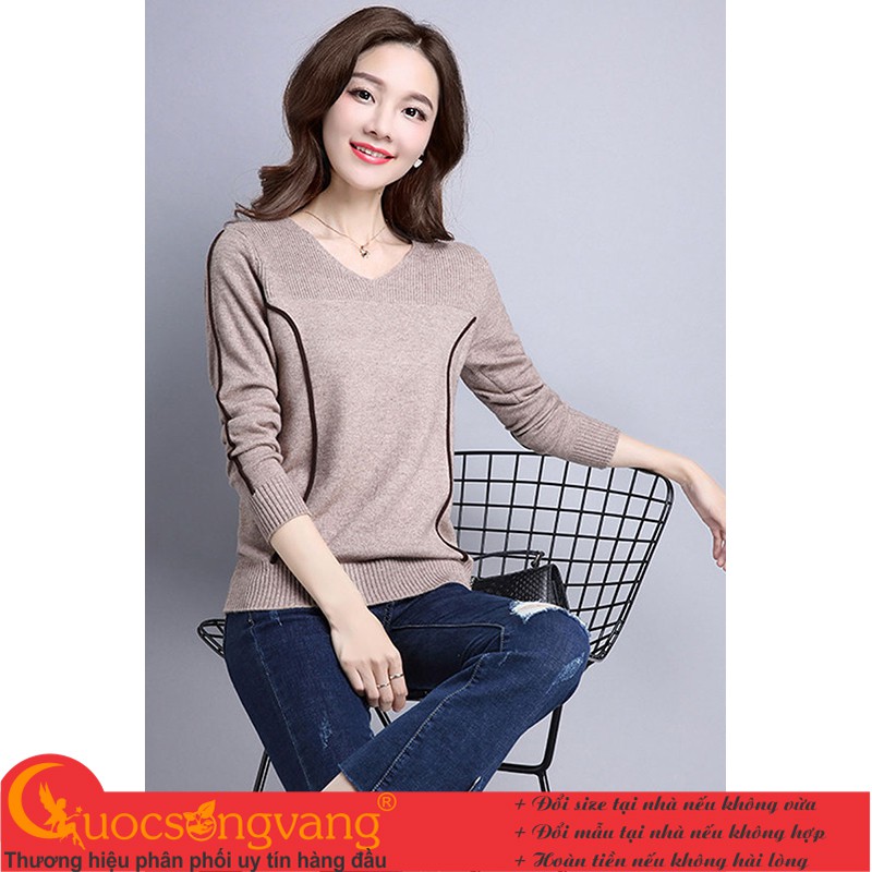 Áo len nữ kiểu dài tay áo len kiểu đẹp mã GLA291 Cuocsongvang | BigBuy360 - bigbuy360.vn
