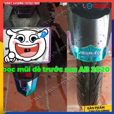 ỐP MŨI DÈ TRƯỚC, SAU HONDA SH VIỆT, WINNER X , AIRBLADE ,WAVE ALPHA,VISION,SIRIUS ( MÀU TITAN GIÁ 1 CẶP)