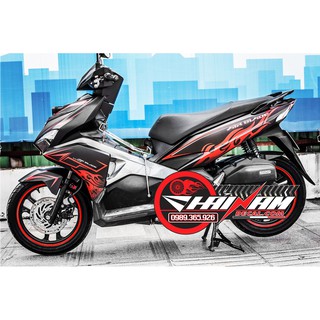 Tem Trùm Air Blade Light Đen Đỏ