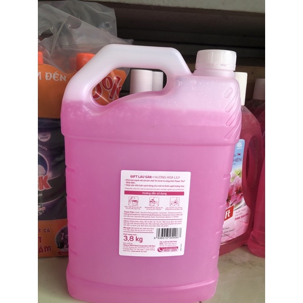 Nước thơm lau sàn Gift 3.8kg có hương hoa lyly
