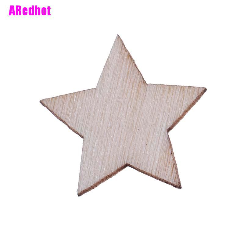 Bộ 100 Ngôi Sao Gỗ Trang Trí Thủ Công