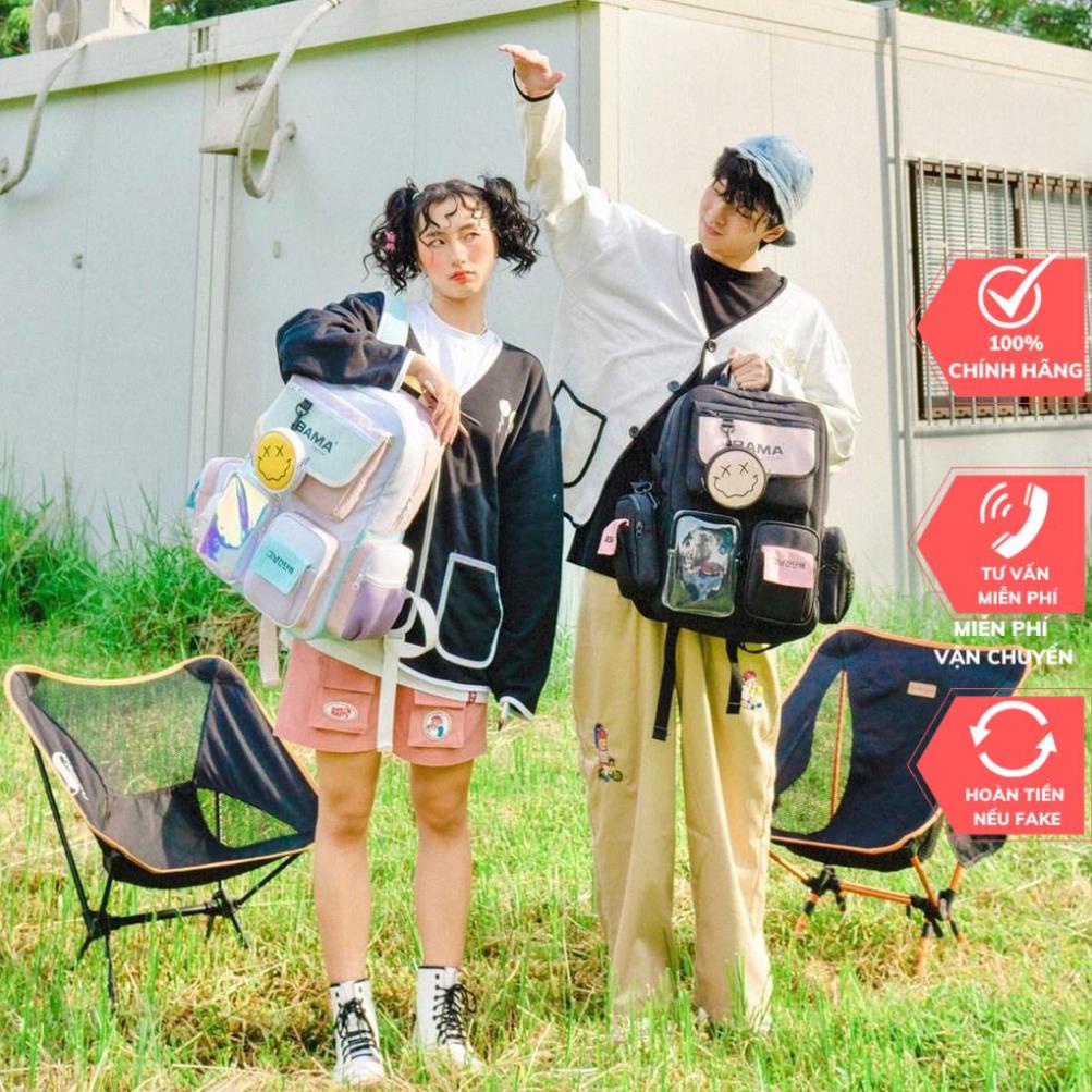 Balo đi học Bama Backpack kèm túi tròn mini hàng đẹp