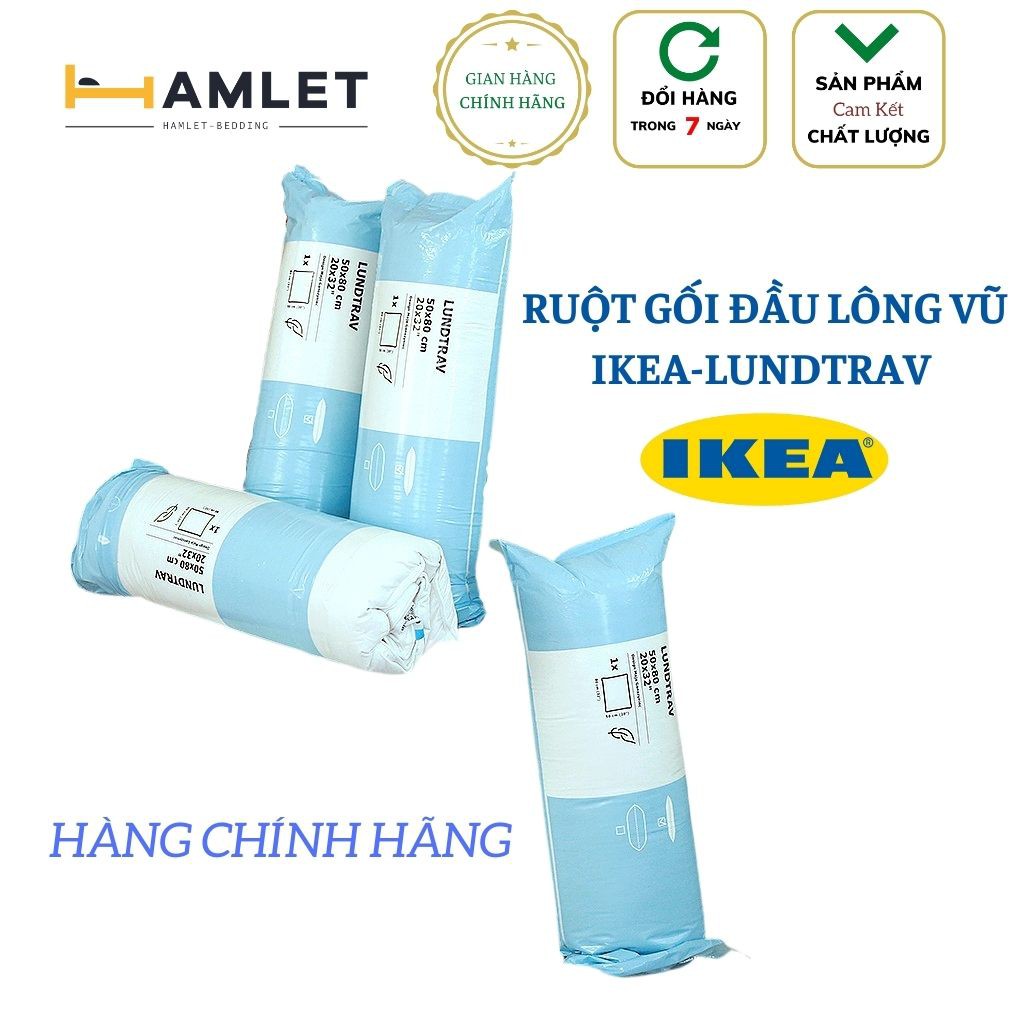 Gối đầu lông vũ IKEA kích thước 48cmx74cm