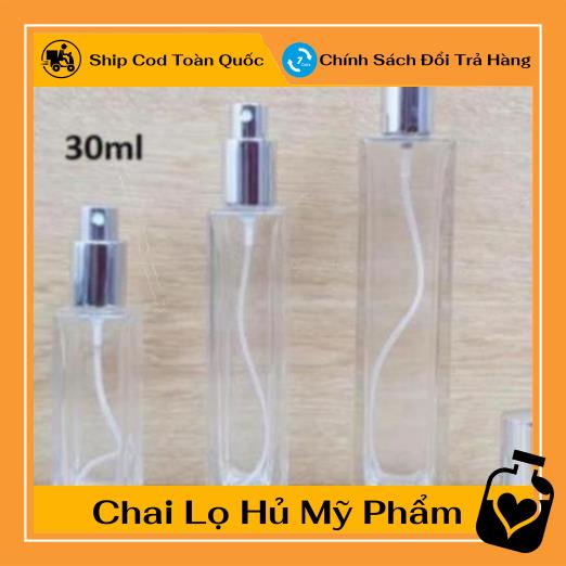 Lọ Chiết Nước Hoa ❤ TOP GIÁ RẺ ❤ Lọ chiết nước hoa 50ml Vuông Cao , lọ dầu thơm ,Xưởng Chai Lọ