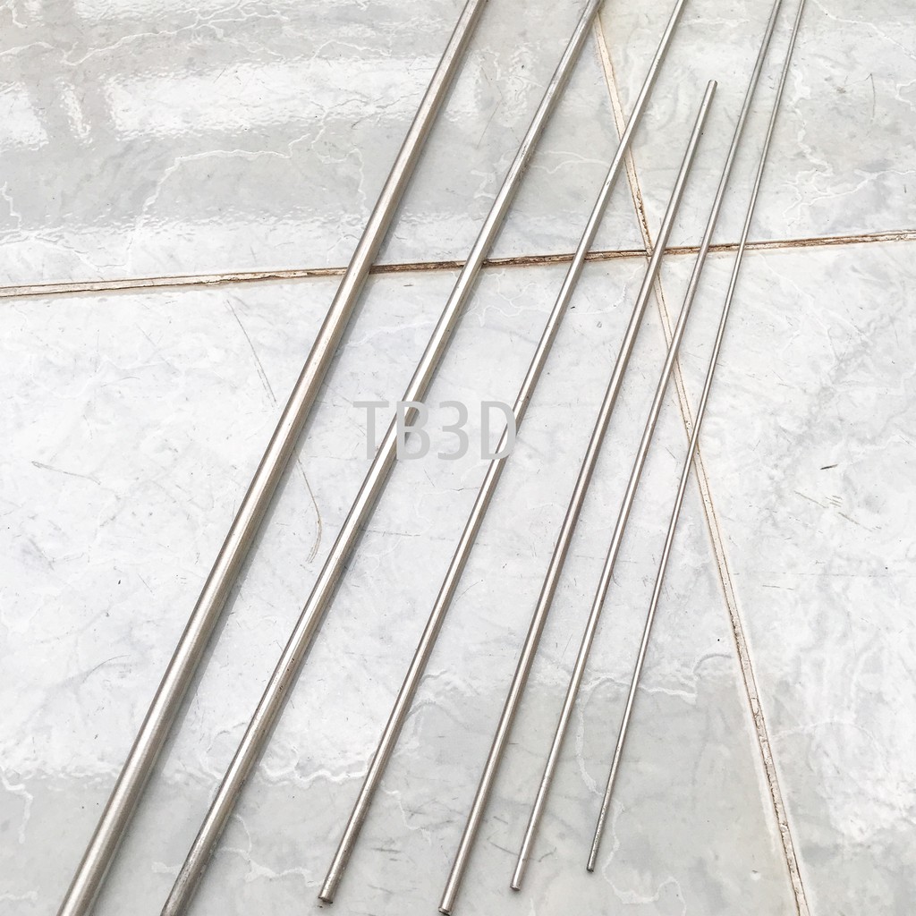 Trục Thép 6mm không rỉ đủ kích thước, ti inox, thép không rỉ, thép 304