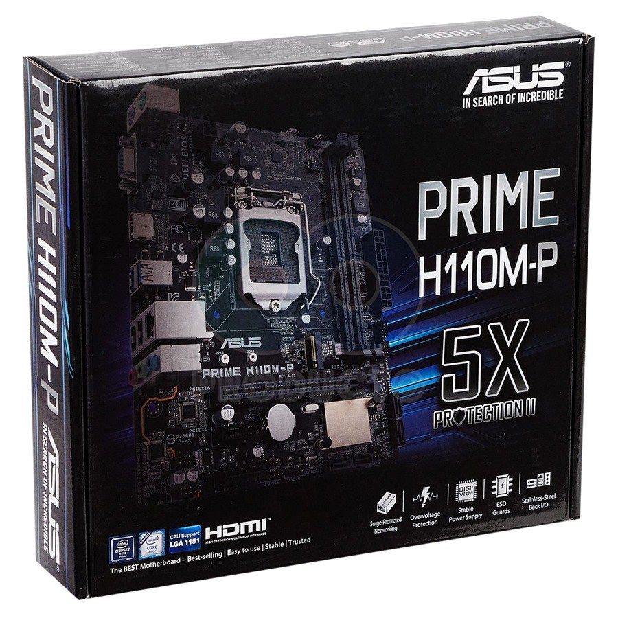 [Mã ELFLASH3 hoàn 10K xu đơn 20K] Chặn main ASUS PRIME H110M-P H110M P