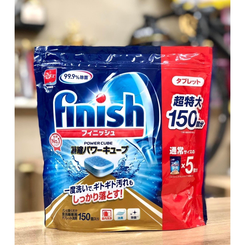 ‍♀️VIÊN RỬA BÁT FINISH - Nhật Bản  150 viên Nhật Bản - Chuyên dùng cho máy rửa bát- Phukientuiloc.com