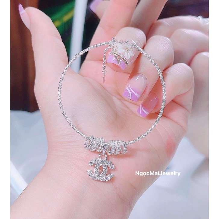 Vòng tay mix charm bạc 9 mẫu xinh xắn sang xịn Ngọc Mai Jewelry thời trang độc đáo