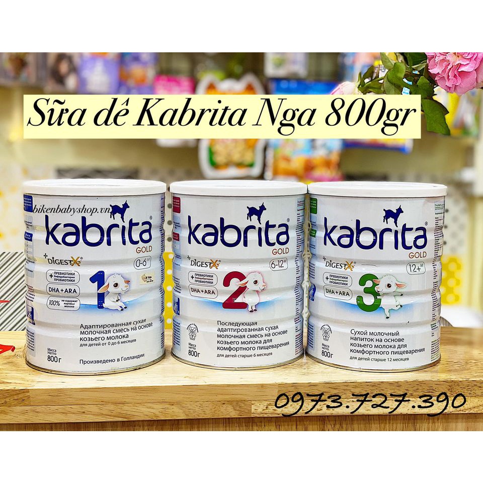 Sữa dê Kabrita Nga dạng lon 800gram