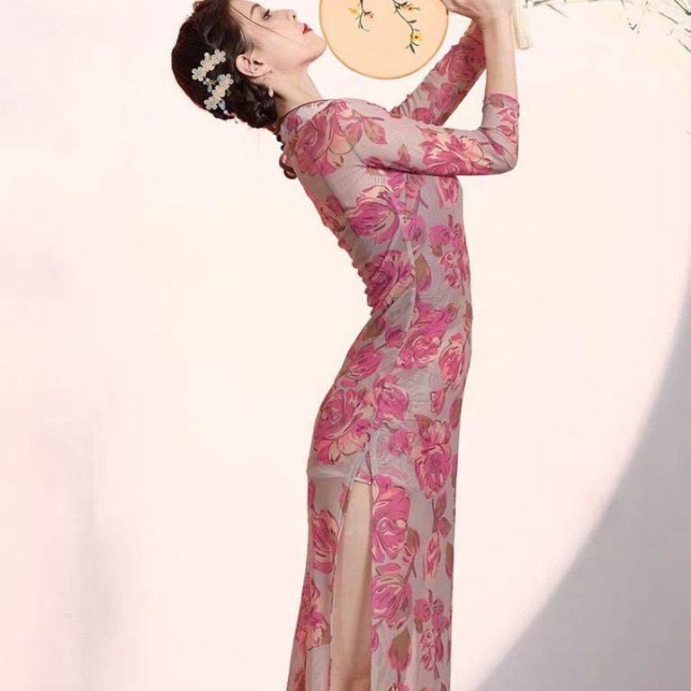 Bộ Trang Phục Sườn Xám Truyền Thống Trung Hoa 2021 Dành Cho Nữ