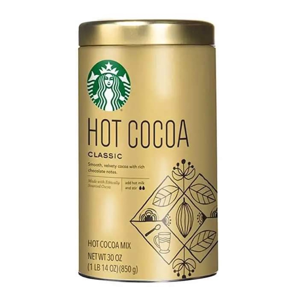 ￼Bột cacao Starbuck Hot Cocoa 850g - Mỹ