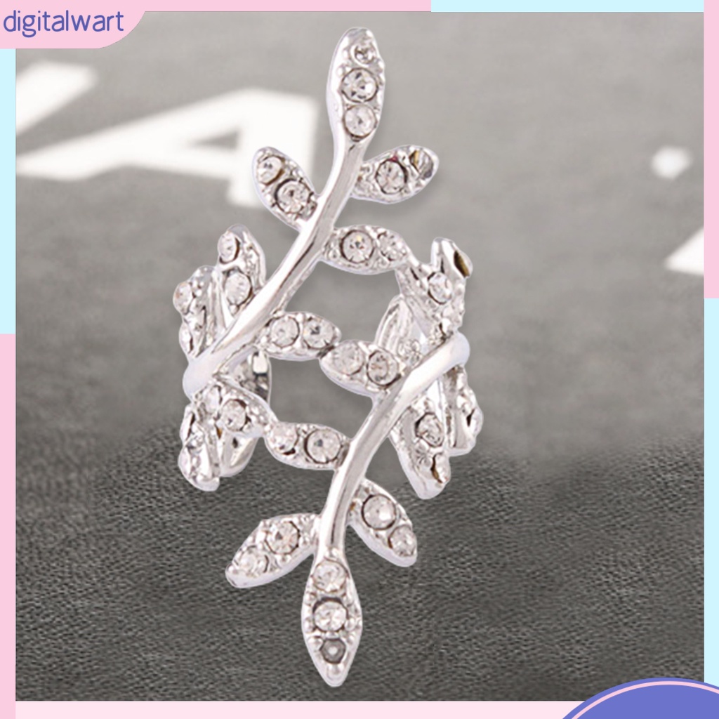 Khuyên vành tai đơn thiết kế hình chiếc lá duyên dáng cá tính dễ thương dành cho nữ