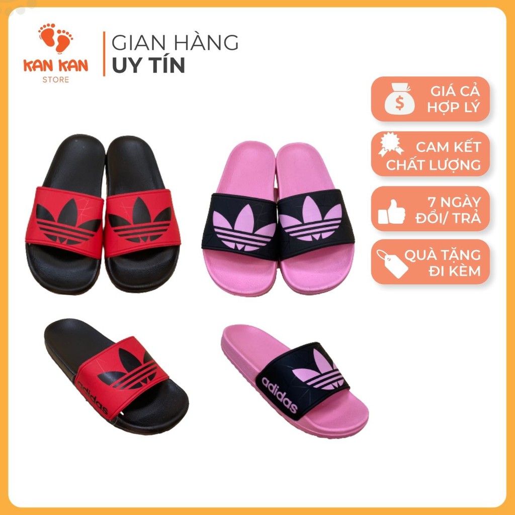 Dép Lê Nữ KA17 Dép Quai Ngang Unisex Hot Trend Chống Trơn Trượt Adi.das N.ike KanKanStore