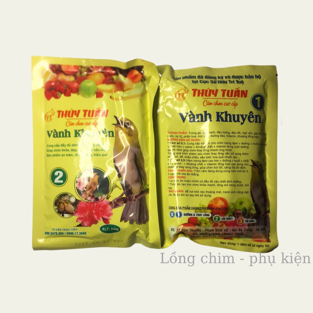 Cám chim khuyên Thúy Tuấn số 2 cao cấp 100gram  - Cám chim Khuyên cao cấp số 1 MIKITA chất lượng