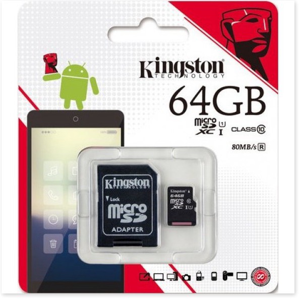 THẺ NHỚ MICROSD KINGSTON 64GB CLASS 10 - MrPhukien