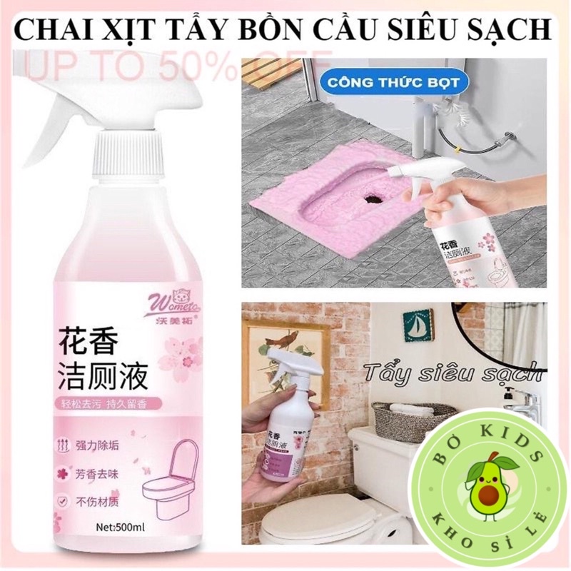 🔥 Hot hot 🔥 Bình xịt tẩy đa năng hương hoa anh đào , tẩy nhà vệ sinh tẩy rửa nhà tắm siêu sạch