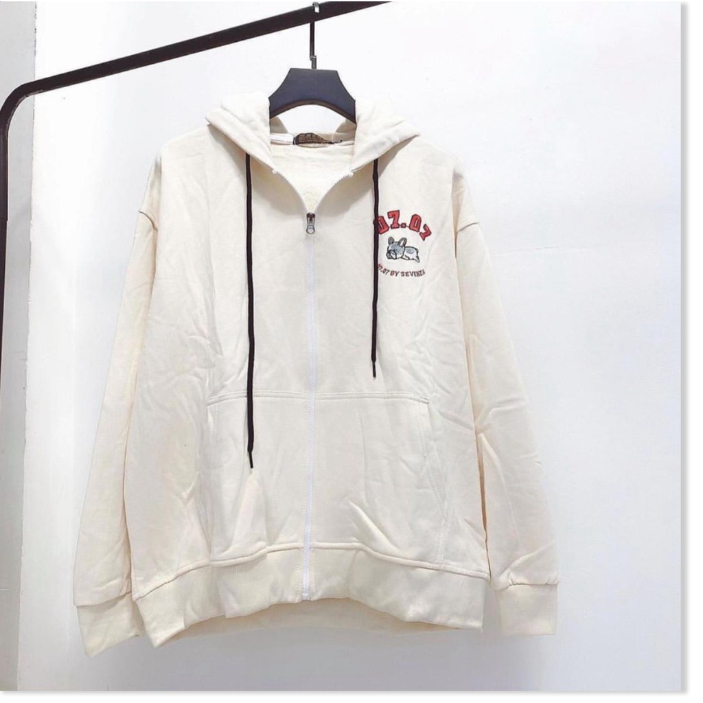 [Freeship] Áo khoác thun nỉ nam nữ form rộng có dây kéo 0707 | BigBuy360 - bigbuy360.vn