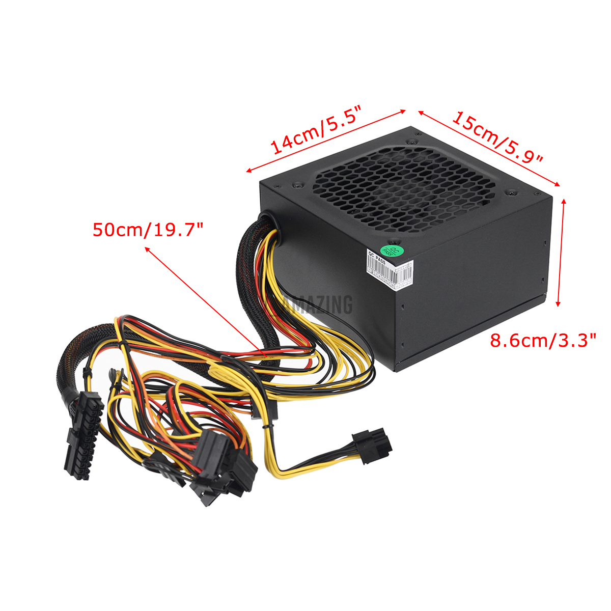 Bộ Cung Cấp Nguồn 450w Pc Psu 8pin 12v Atx Cho Máy Tính