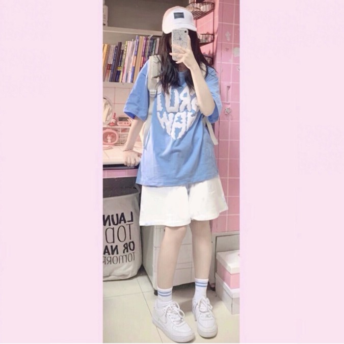 Quần SHORT TRẮNG TRƠN Ulzzang Unisex 1hitshop | BigBuy360 - bigbuy360.vn