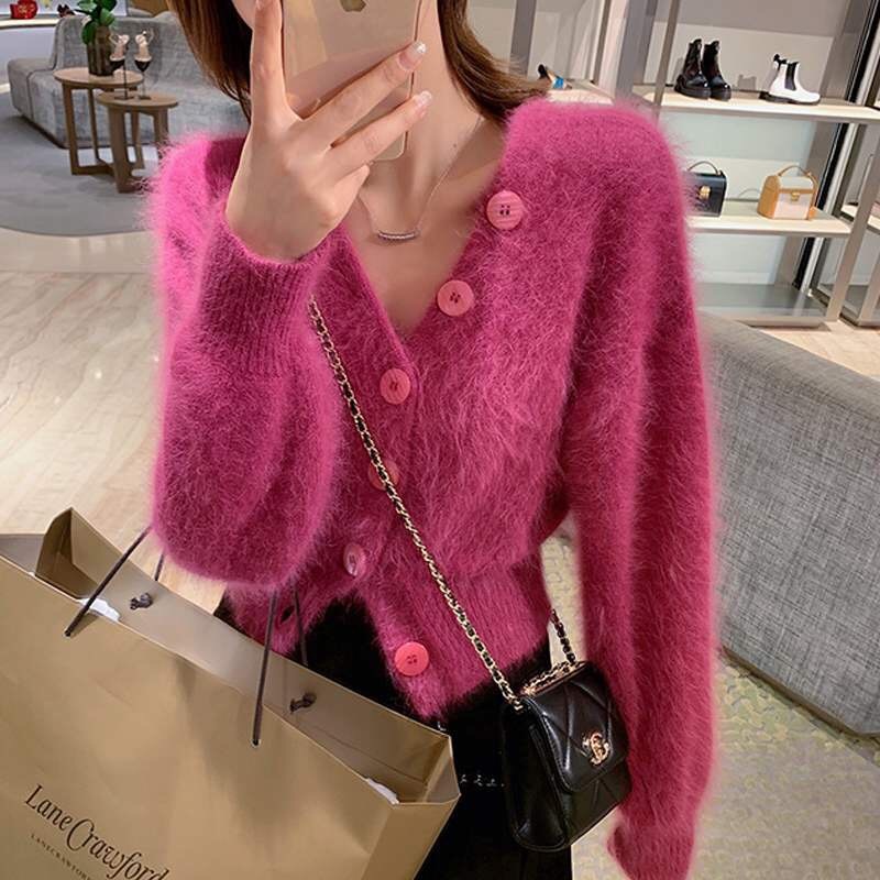 Áo Khoác Cardigan Dệt Kim Thời Trang Mùa Thu Cho Nữ