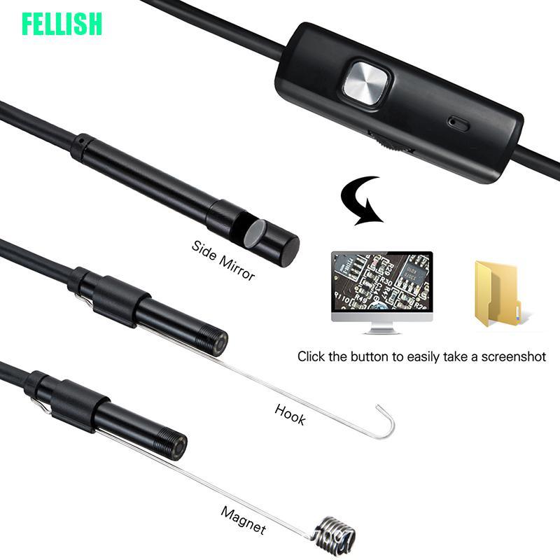 Máy ảnh nội soi 7mm 1-10m micro USB và USB kết nối với điện thoại Android