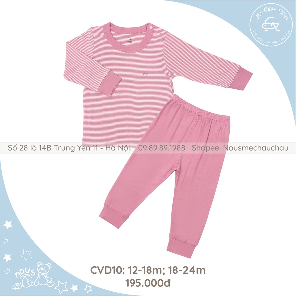 Bộ Cài Vai Dài Các Màu NOUS [Cho Bé Từ 12 Tháng đến 24 Tháng)
