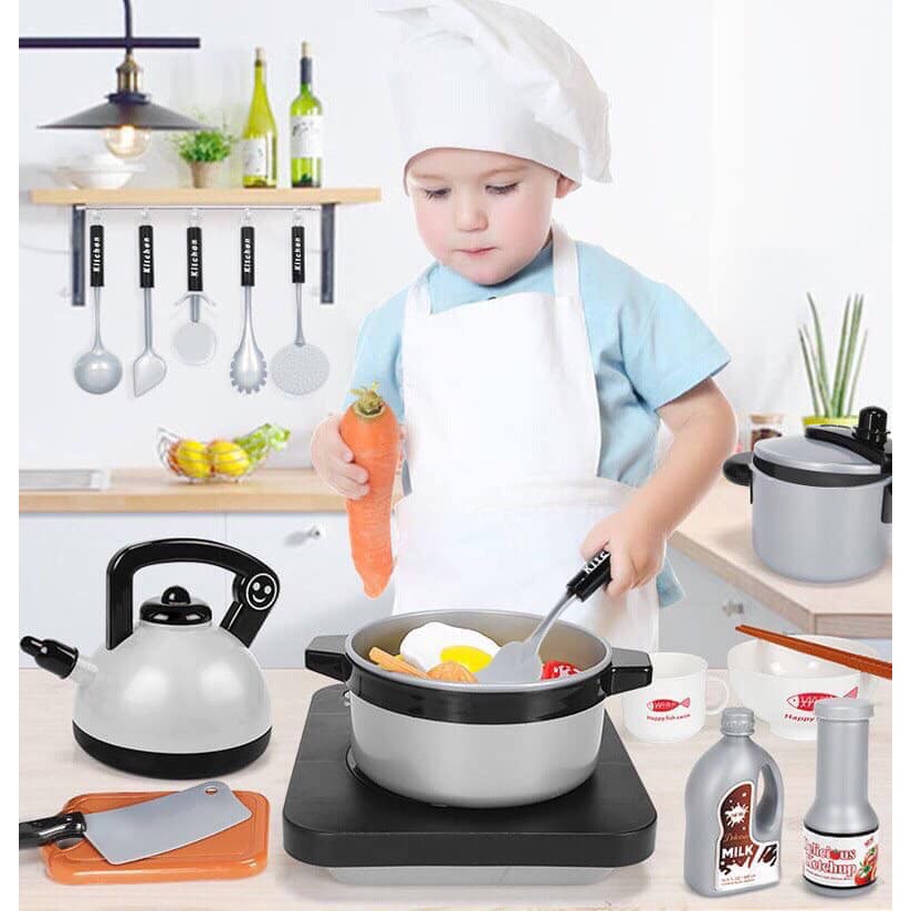 Bộ đồ chơi 36 món cho bé gái và bé trai Đồ chơi nấu ăn Kitchen Set