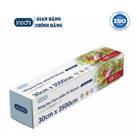 Màng bọc thực phẩm -PE Shinsen 35M của INOCHI giúp bảo quản thực phẩm an toàn tiện lợi và bảo vệ sức khỏe