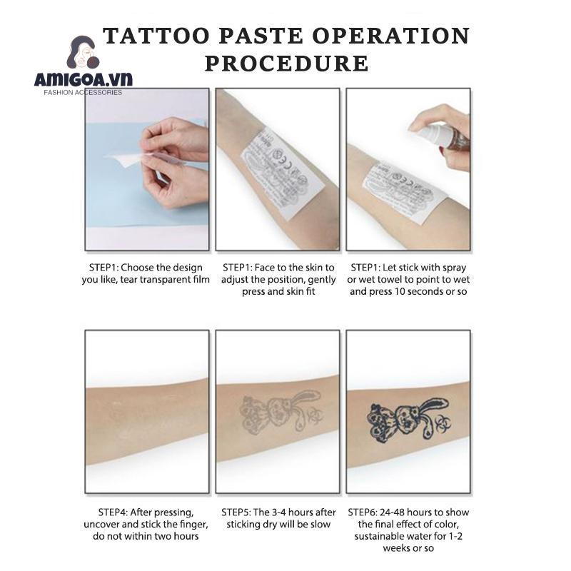 ✨✨Miếng Dán Hình Xăm Hoạt Hình ONE PIECE Chống Nước Lâu Trôi