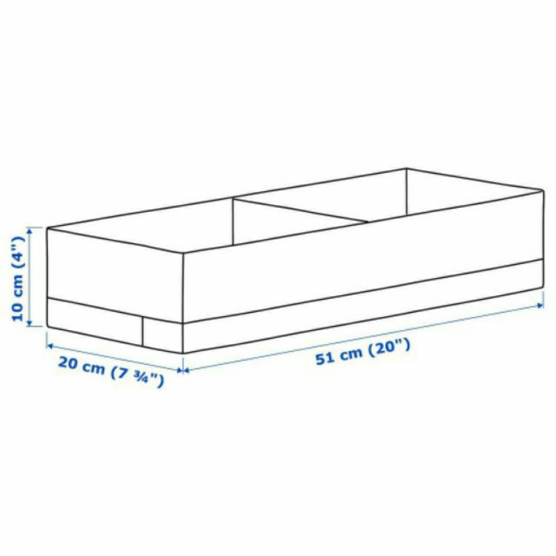 HỘP CHIA QUẦN ÁO  IKEA STUK CARO 51x20x10cm