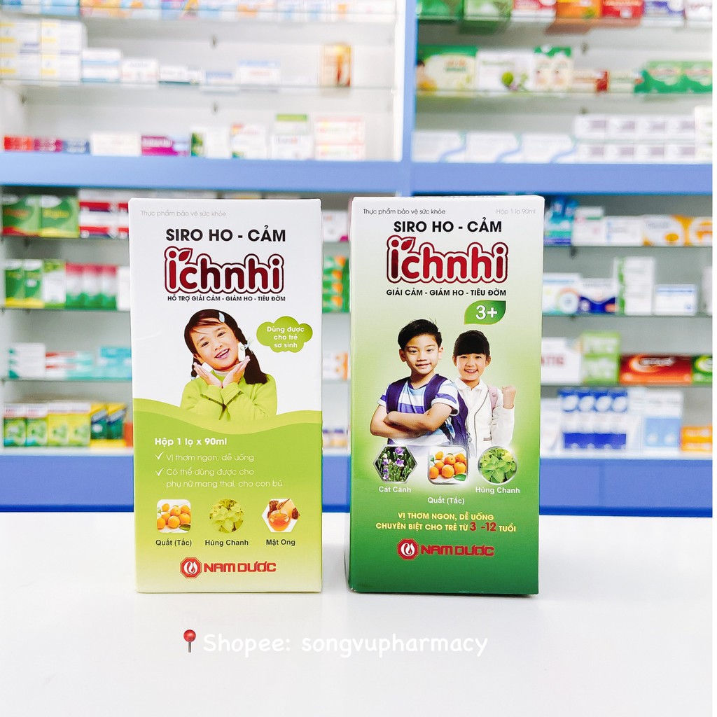 Siro ho cảm Ích Nhi cho bé từ 0+ và 3+