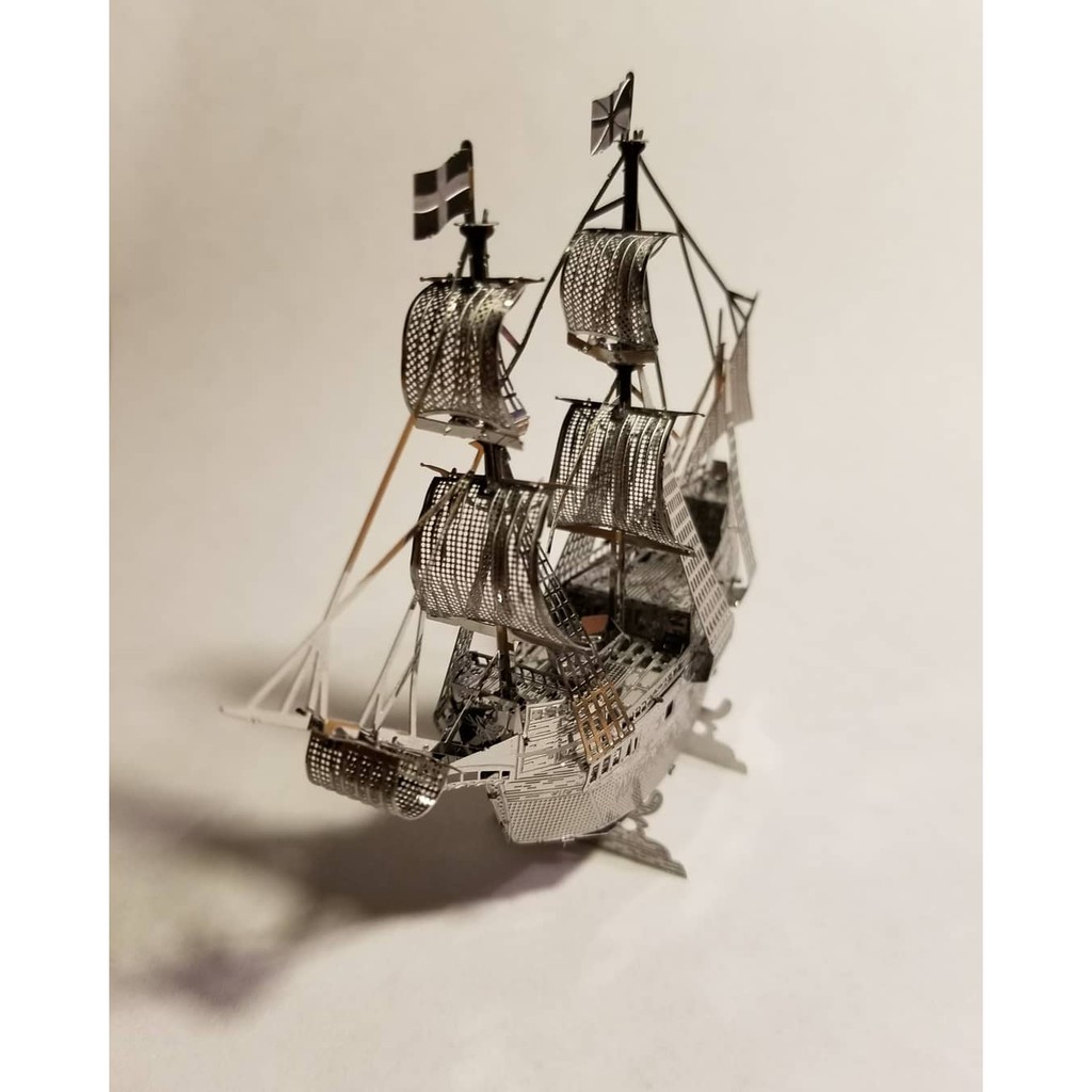 Mô Hình Kim Loại 3D lắp ráp Thuyền buồm Mayflower [Chưa Lắp]