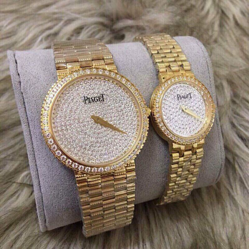 Đồng Hồ Nữ Piaget đính đá mặt tròn