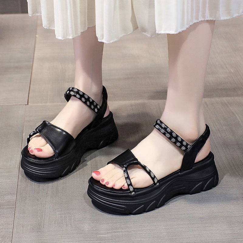 Sandal Đế Xuồng Thiết Kế Mới Thời Trang Mùa Hè Theo Phong Cách Pháp Cho Nữ