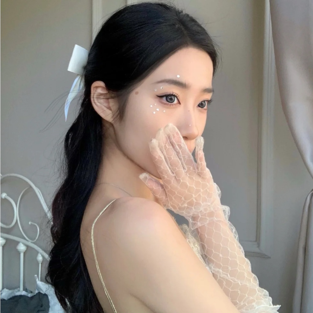 Găng Tay Ren Lưới Mỏng Phong Cách Tiểu Thư Lolita| Bao Tay Cô Dâu Yong by Yong