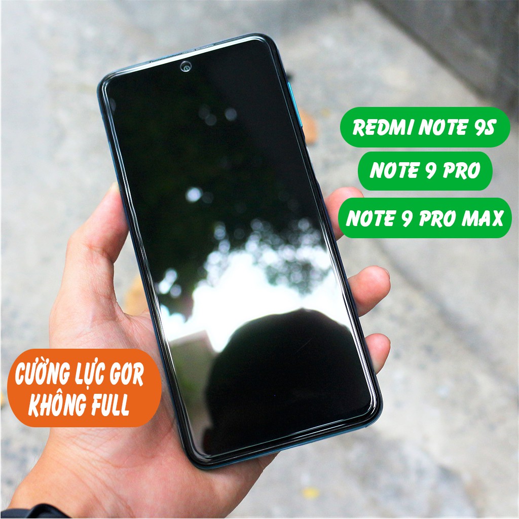 Bộ 2 kính cường lực Gor cho Xiaomi Redmi Note 9S/ Note 9s Pro/ Note 9 Max vát cạnh 2,5D cảm ứng siêu nhậy