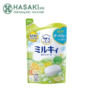 Sữa Tắm Bouncia Milky Body Soap Refill Túi 400ml