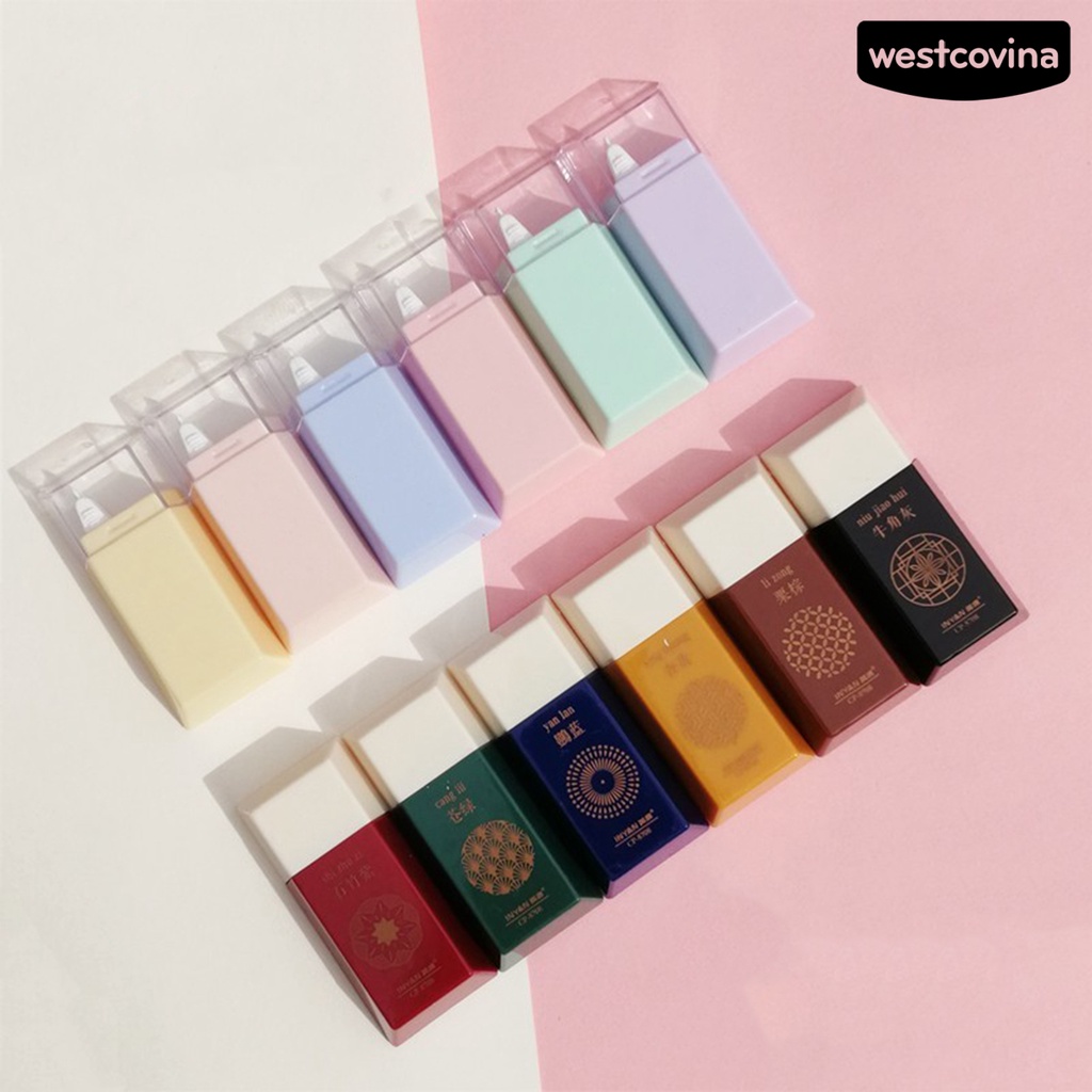 [Hot]✍Bộ 6 Cuộn Băng Keo Trơn Mịn Mini Cho Văn Phòng