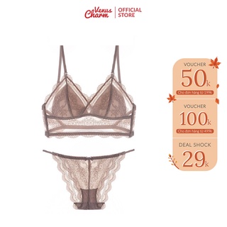 Bộ đồ lót sexy Venus Charm 2683 hở lưng ren mỏng sexy gợi cảm