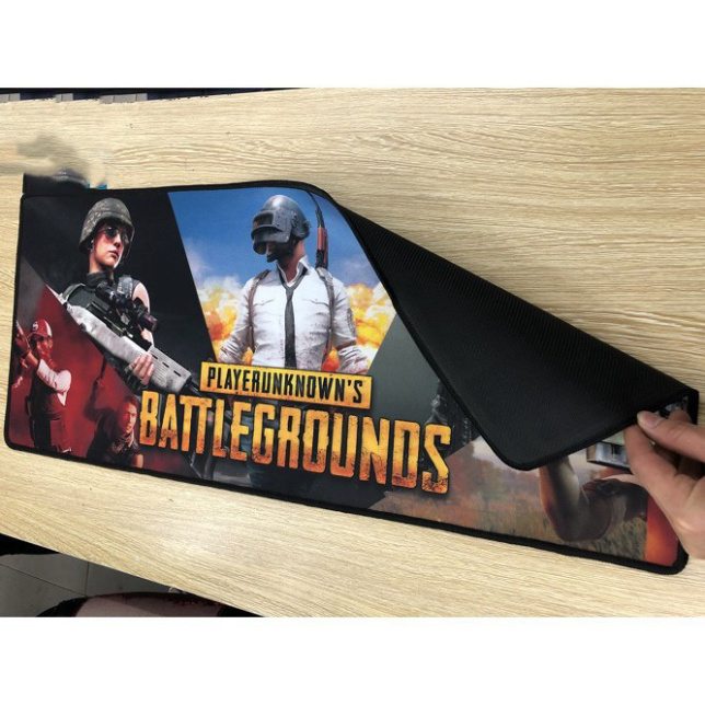 Bàn di chuột game PUBG 30*70*3ly | lót chuột game giá rẻ + Tặng bộ nước lau 4 món