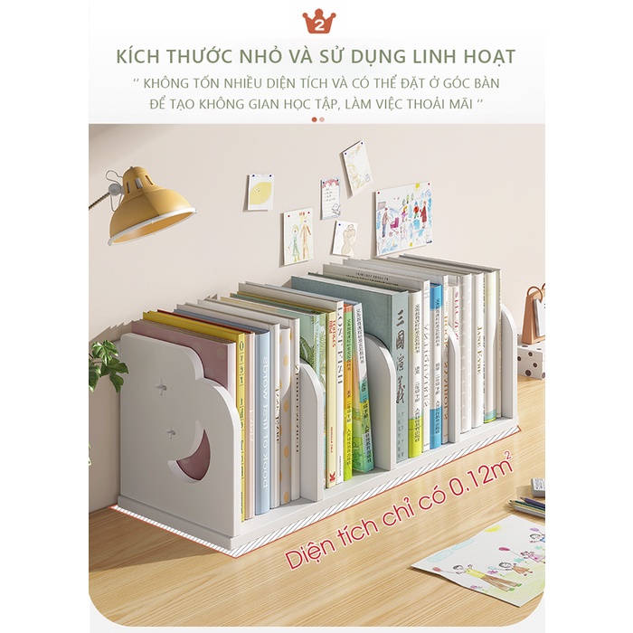 Kệ sách để bàn Gapi sắp xếp sách bàn làm việc gọn gàng - IG410