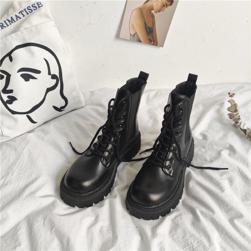 Giày Boot Chiến Binh Buộc Dây