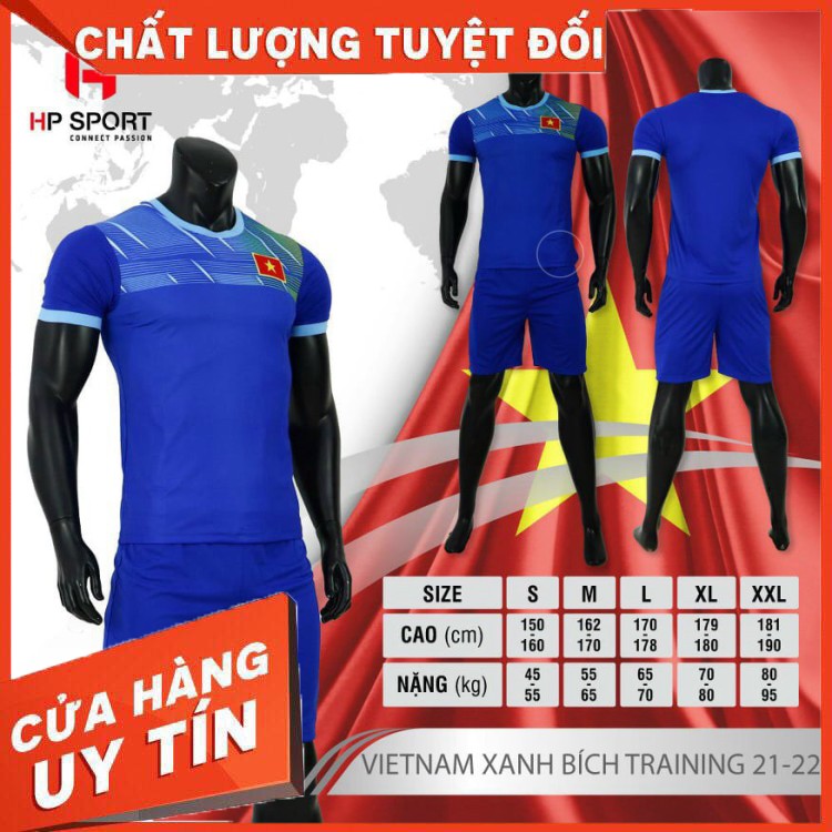 [ Sales Sốc ] Quần áo bóng đá đội tuyển việt nam mới nhất 2021,quần áo đá bóng hàng thun thái cao cấp