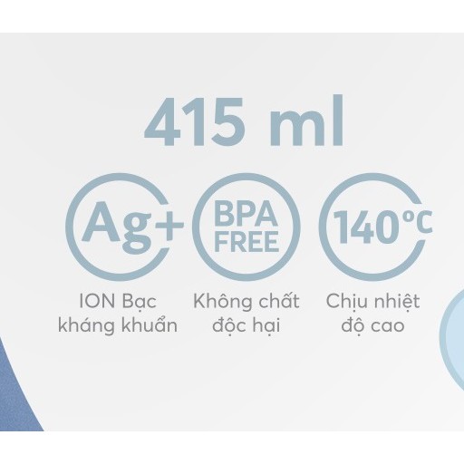 Set 02 Bát Ăn Trẻ Em Inochi (415ml) - BPA free