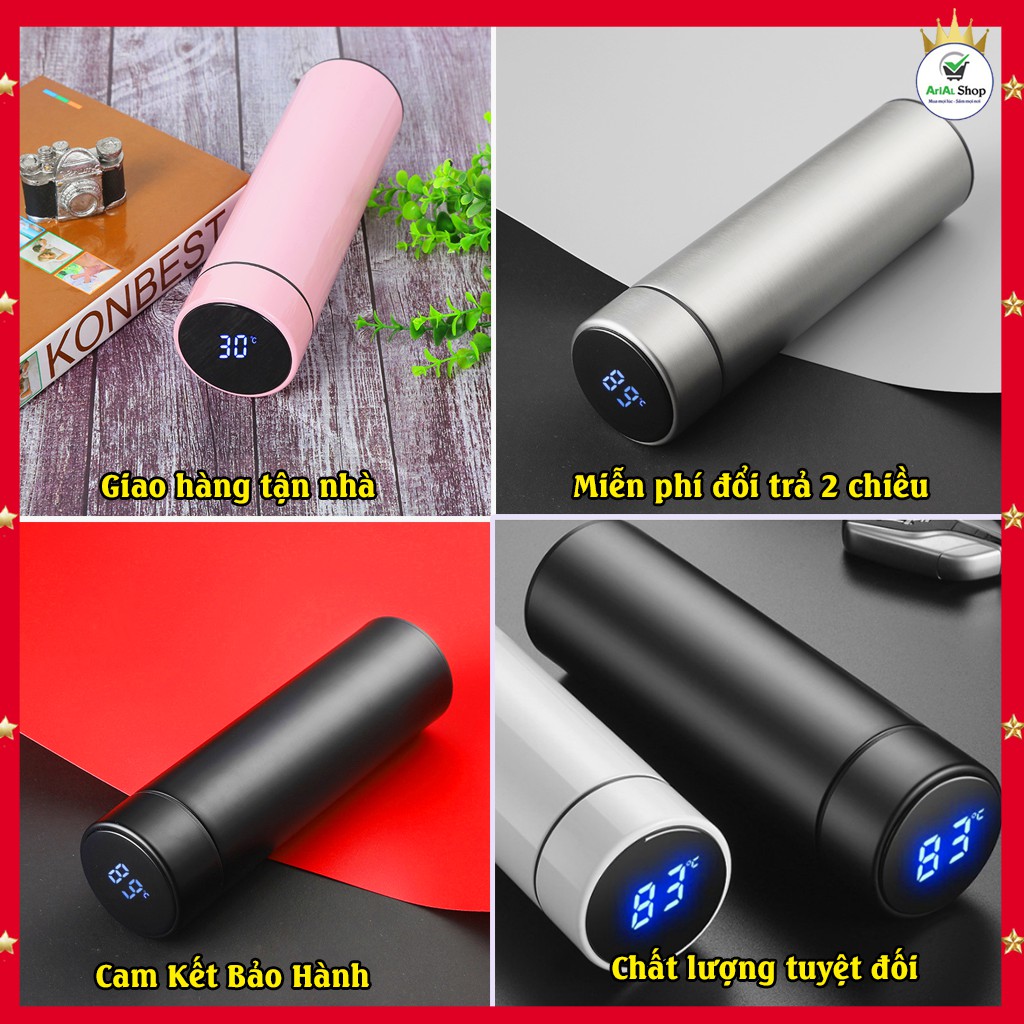 [BÁN CHẠY] Bộ Combo Hộp Cơm Văn Phòng Cách Nhiệt 2 Tầng HC04 + Bình Nước Giữ Nhiệt Hiển Thị Nhiệt Độ Cao Cấp