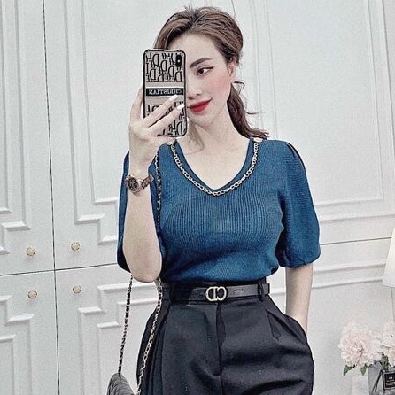 Áo tay bồng xích ngực nhiều màu