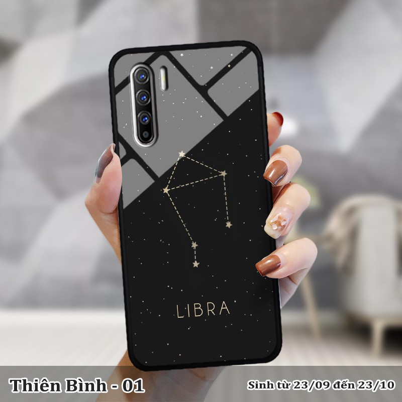 Ốp lưng kính 3D OPPO Reno 3 4G/ A91- hình cung hoàng đạo